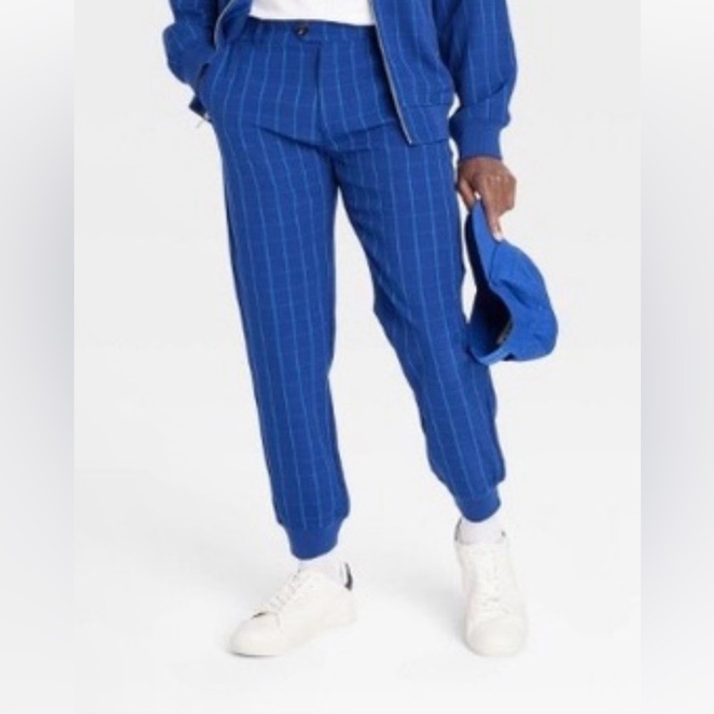Houston White Men's Blue Striped Pants